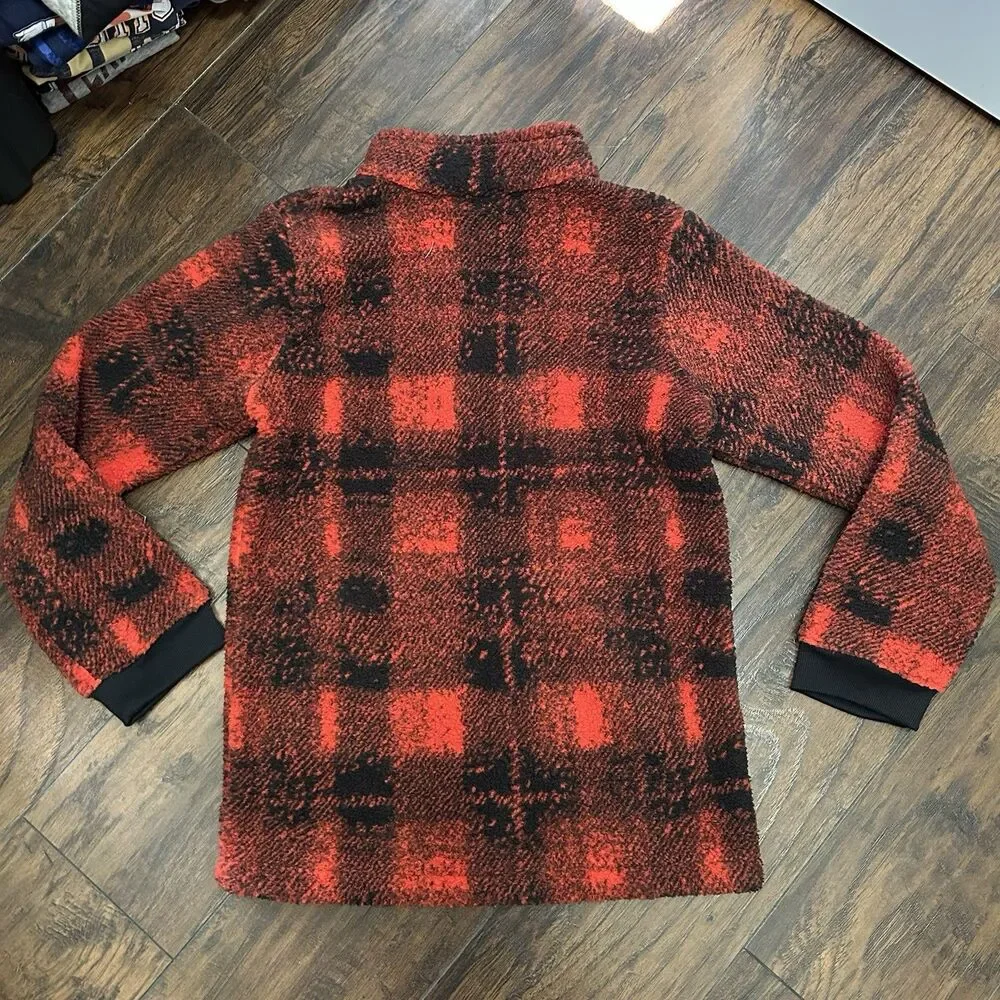 Columbia Rugged Ridge II Sherpa Buffalo Plaid Youth XL Cozy NWT